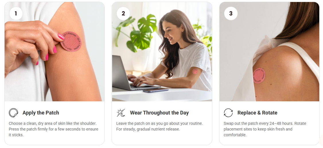 How to Apply Moringa and Berberine Patches